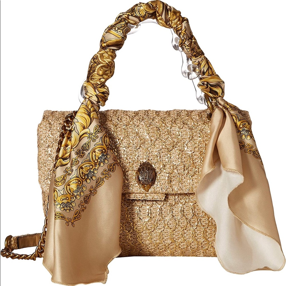 Kurt Geiger Large Raffia Kensington Bag
